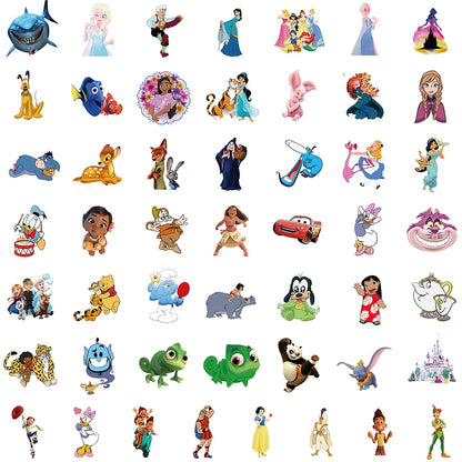 Disney Mix Cartoon Character Stickers (10/30/50/100 PCS)