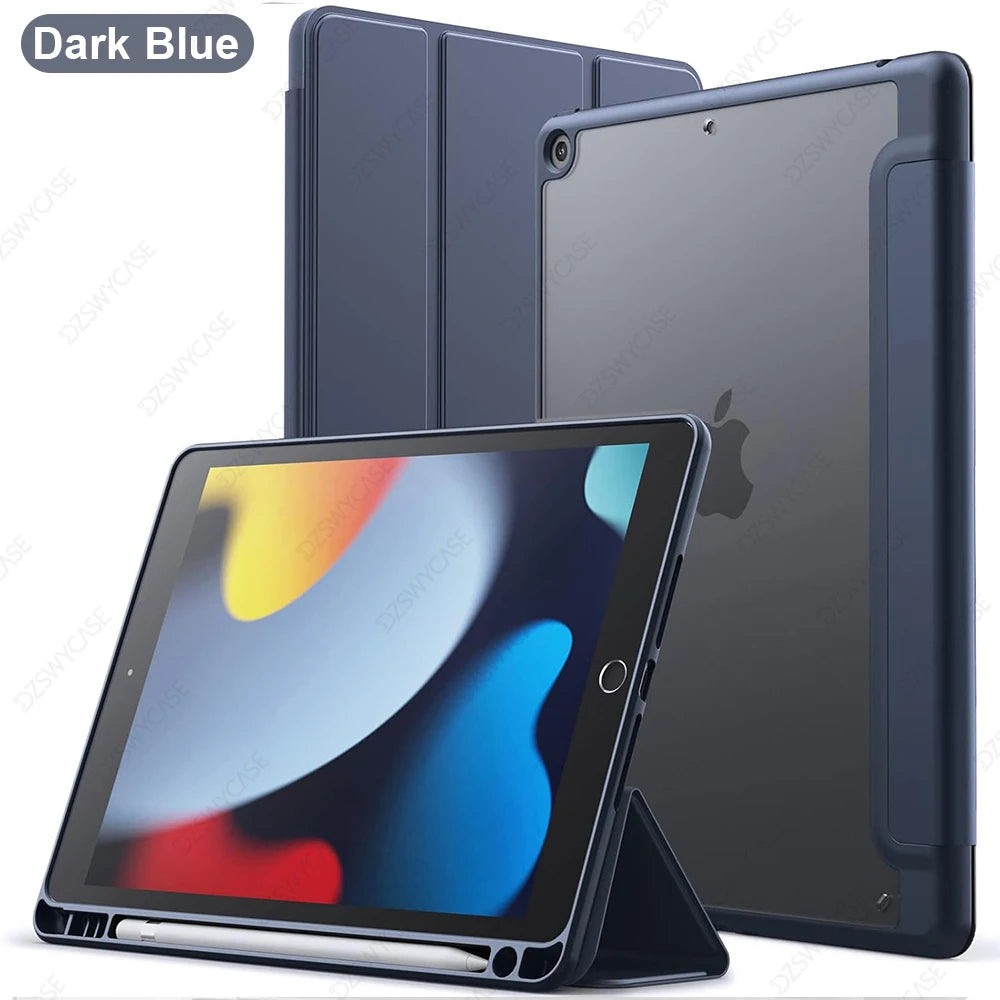 iPad 10.2 Case with Pencil Holder – 7th 8th 9th Generation Smart Cover