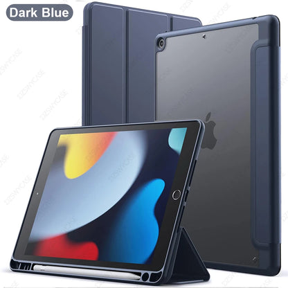 iPad 10.2 Case with Pencil Holder – 7th 8th 9th Generation Smart Cover