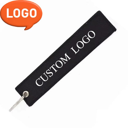 Custom Embroidered Polyester Keychain – Personalized Name Tag