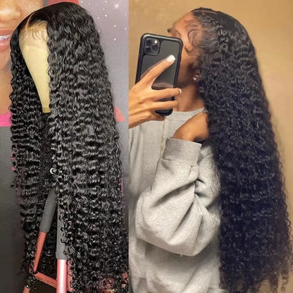 Deep Wave Human Hair Lace Front Wig – 13x4 & 13x6 HD Lace