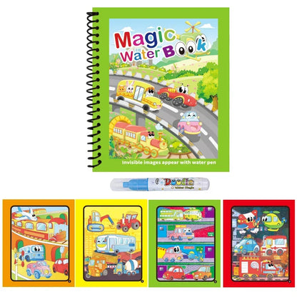 Magic Water Coloring Book for Kids – Animal Cartoon Designs