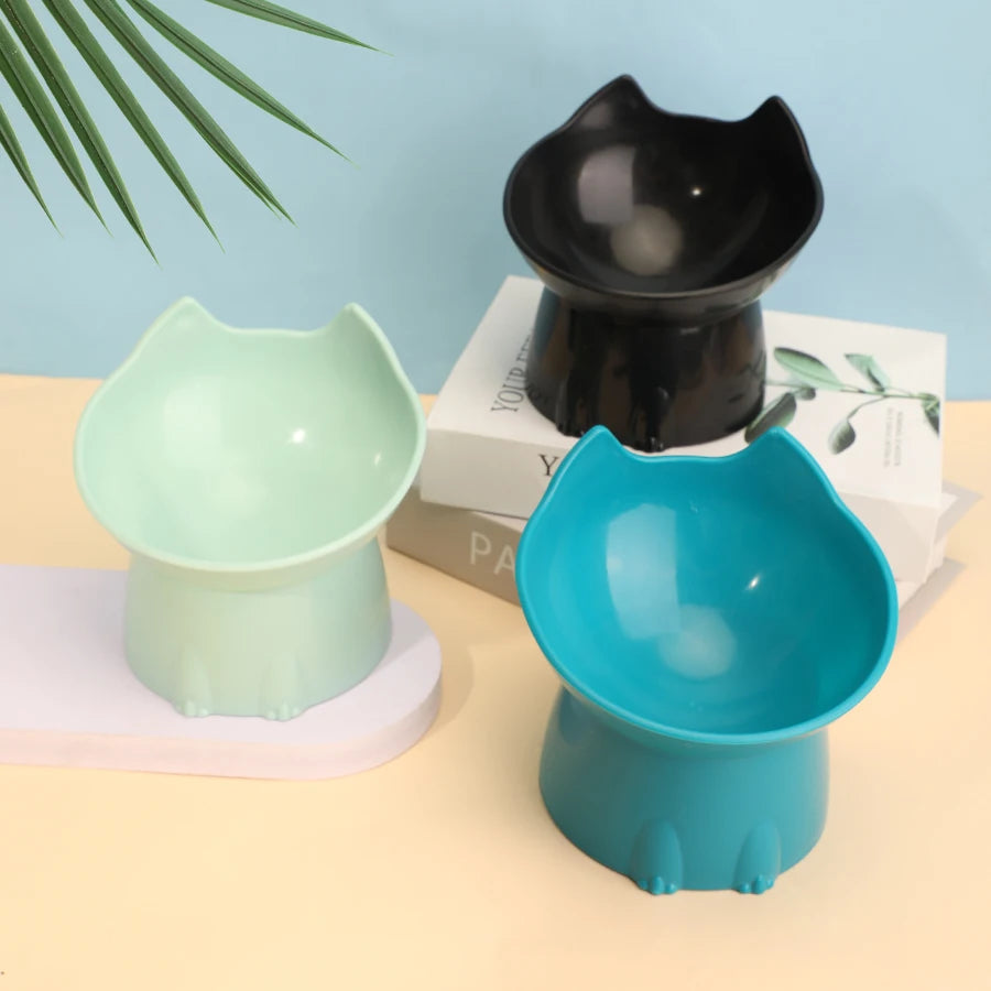 Elevated Cat Bowl – Anti-Tip Raised Food & Water Dish