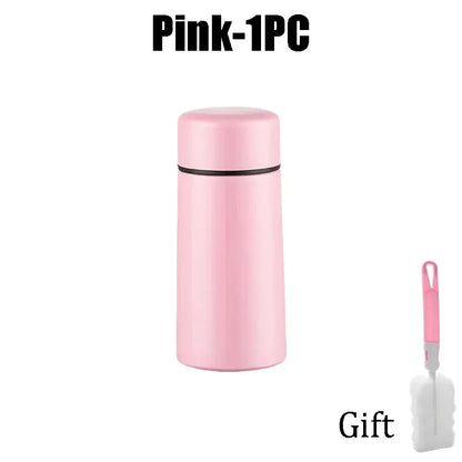 Mini Stainless Steel Thermos 160ml – Portable Pocket Flask for Coffee & Water