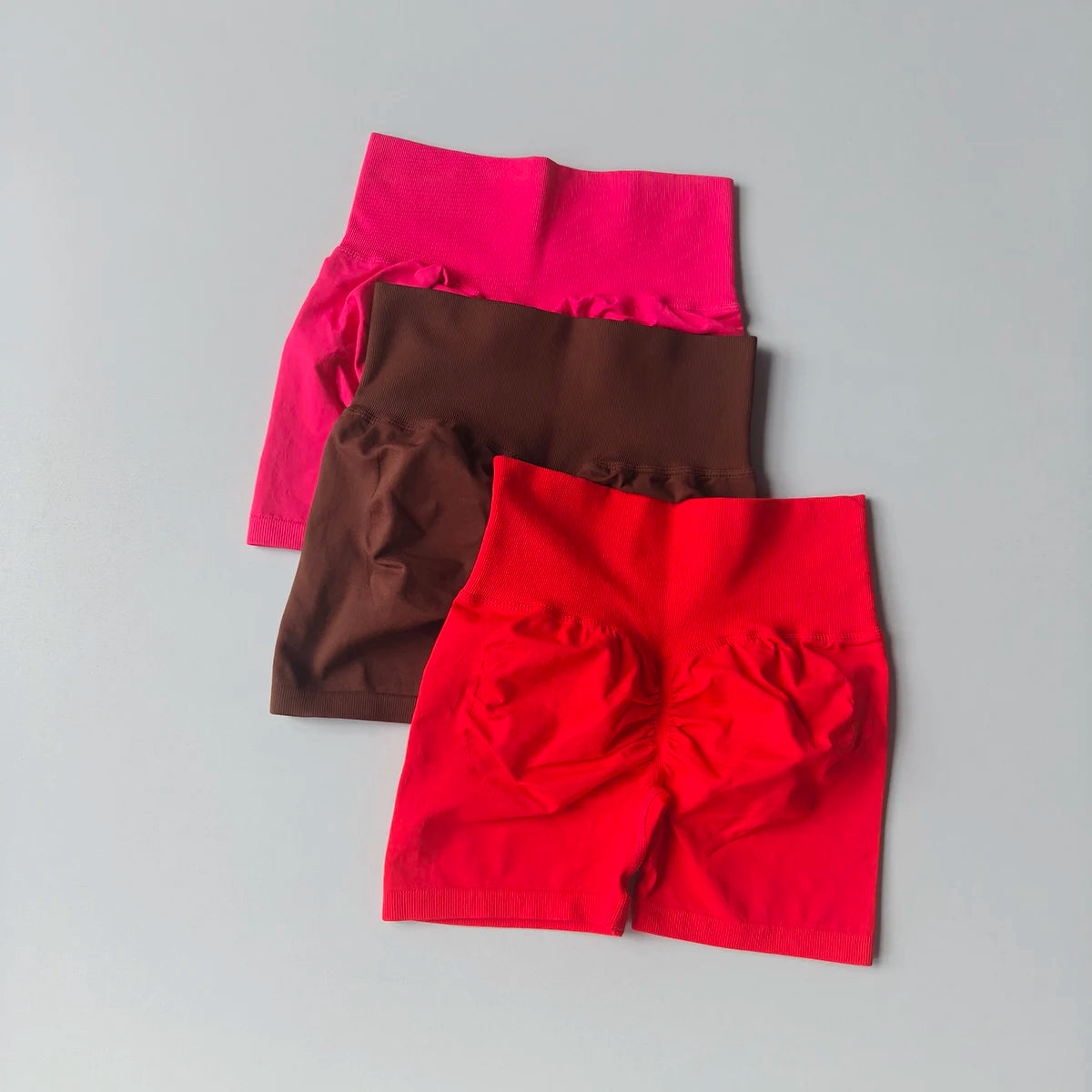 High-Waist Yoga Shorts for Women – Butt Lift Fitness Shorts