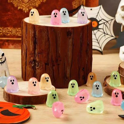 Glow-in-the-Dark Mini Ghost Figurines – Set of 5 or 10