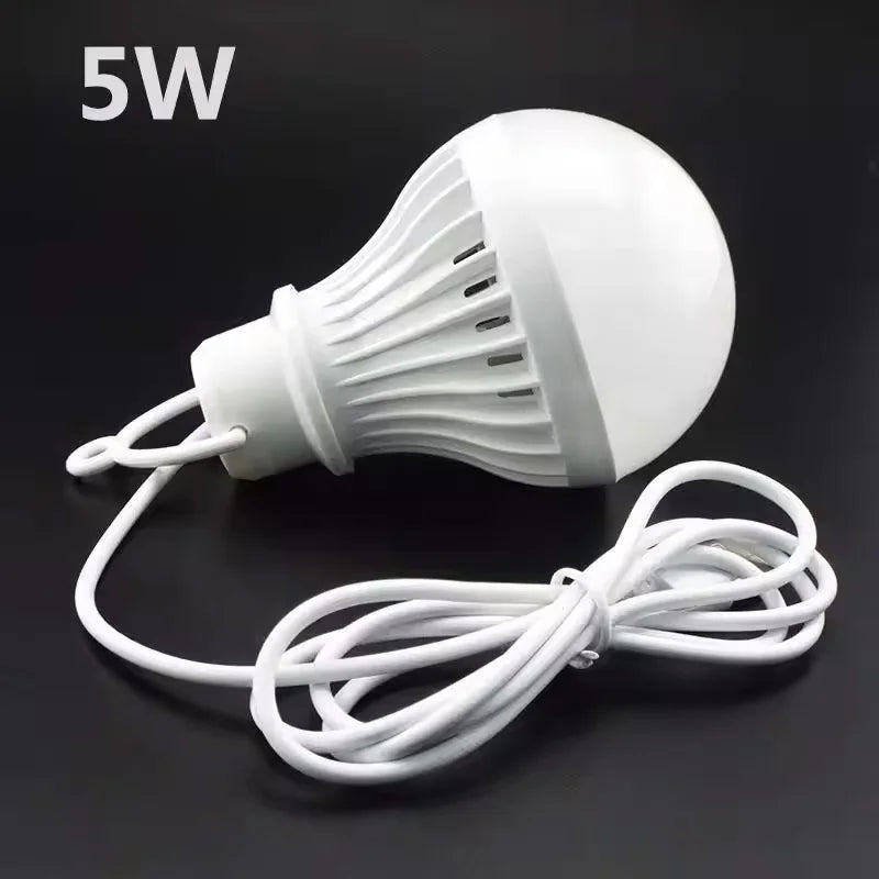 Portable USB LED Bulb 5V Camping Lantern Emergency Light