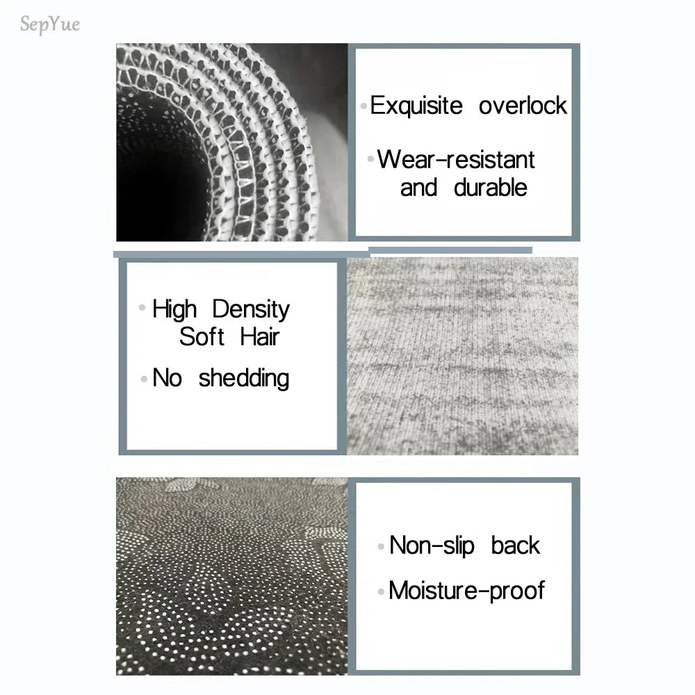 Non-Slip Kitchen Mat Set – Crystal Velvet Absorbent Rugs for Kitchen & Bathroom