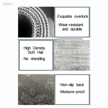 Non-Slip Kitchen Mat Set – Crystal Velvet Absorbent Rugs for Kitchen & Bathroom