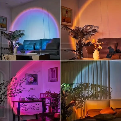 Sunset Projection Lamp 16 Colors RGB LED with Remote Control