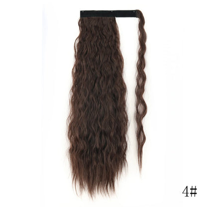 Wrap Around Ponytail Extension Synthetic Straight Hair 22-34 Inch