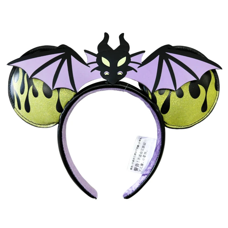 Disney Minnie Mouse Ears Headband – Sequin Bow Princess & Villain Styles