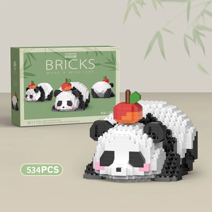 Panda Mini Building Blocks Set – Cute DIY Animal Brick Toy
