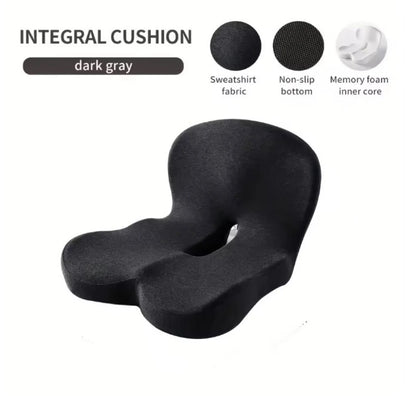 Memory Foam Seat & Back Support Cushion Set for Office Chair & Car