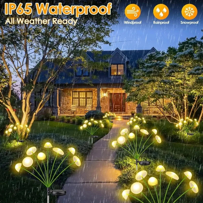 Solar Mushroom Garden Lights – Waterproof Outdoor LED Stake Decor
