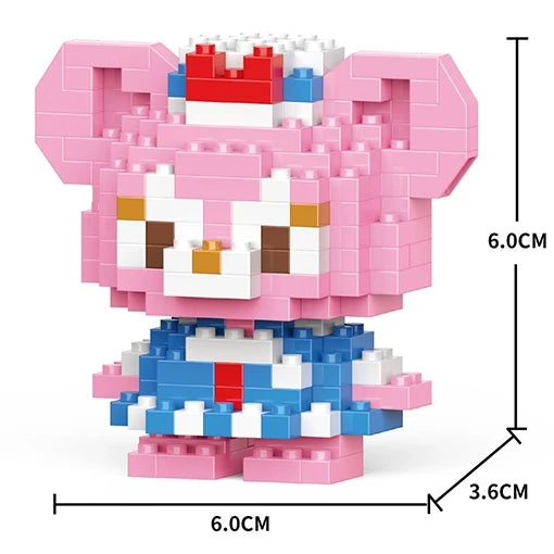 Disney Mini Building Blocks Figure – Mickey Minnie Princess Brick Toy