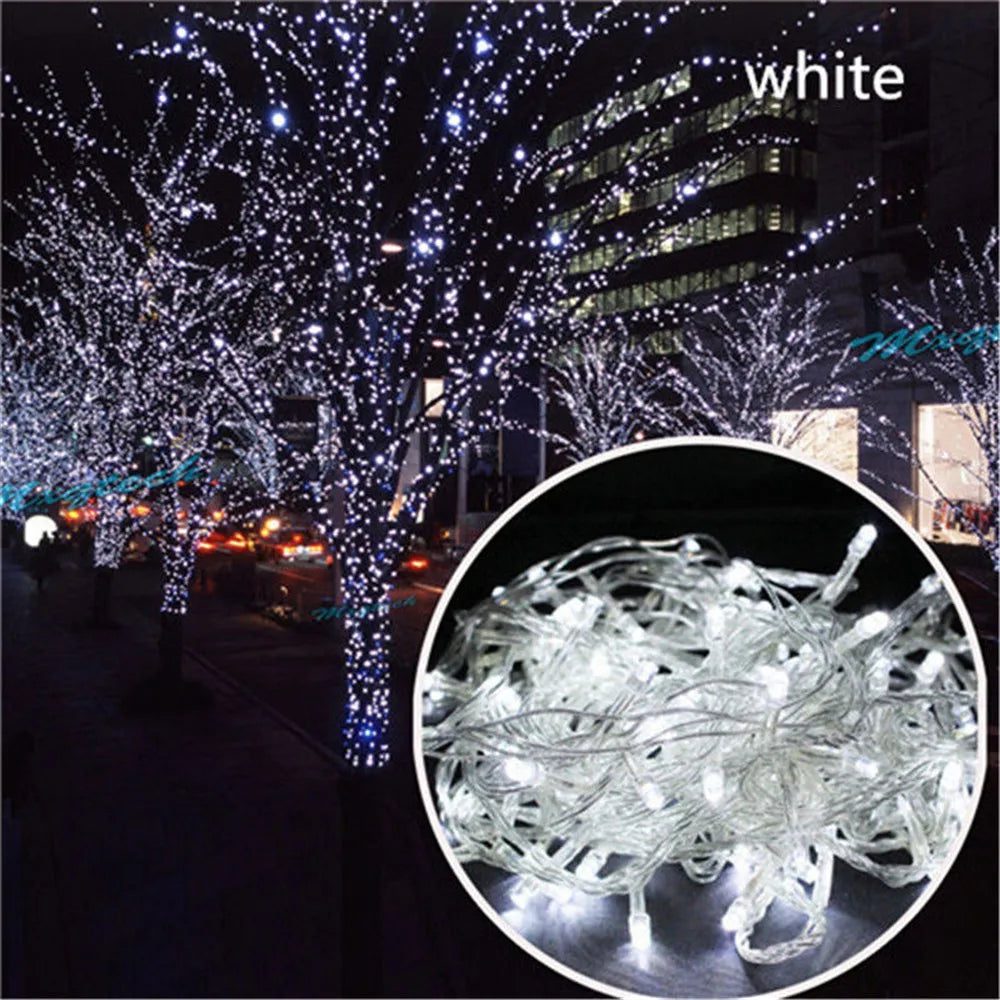 LED String Fairy Lights – 8 Modes, 5M–100M, Indoor & Outdoor