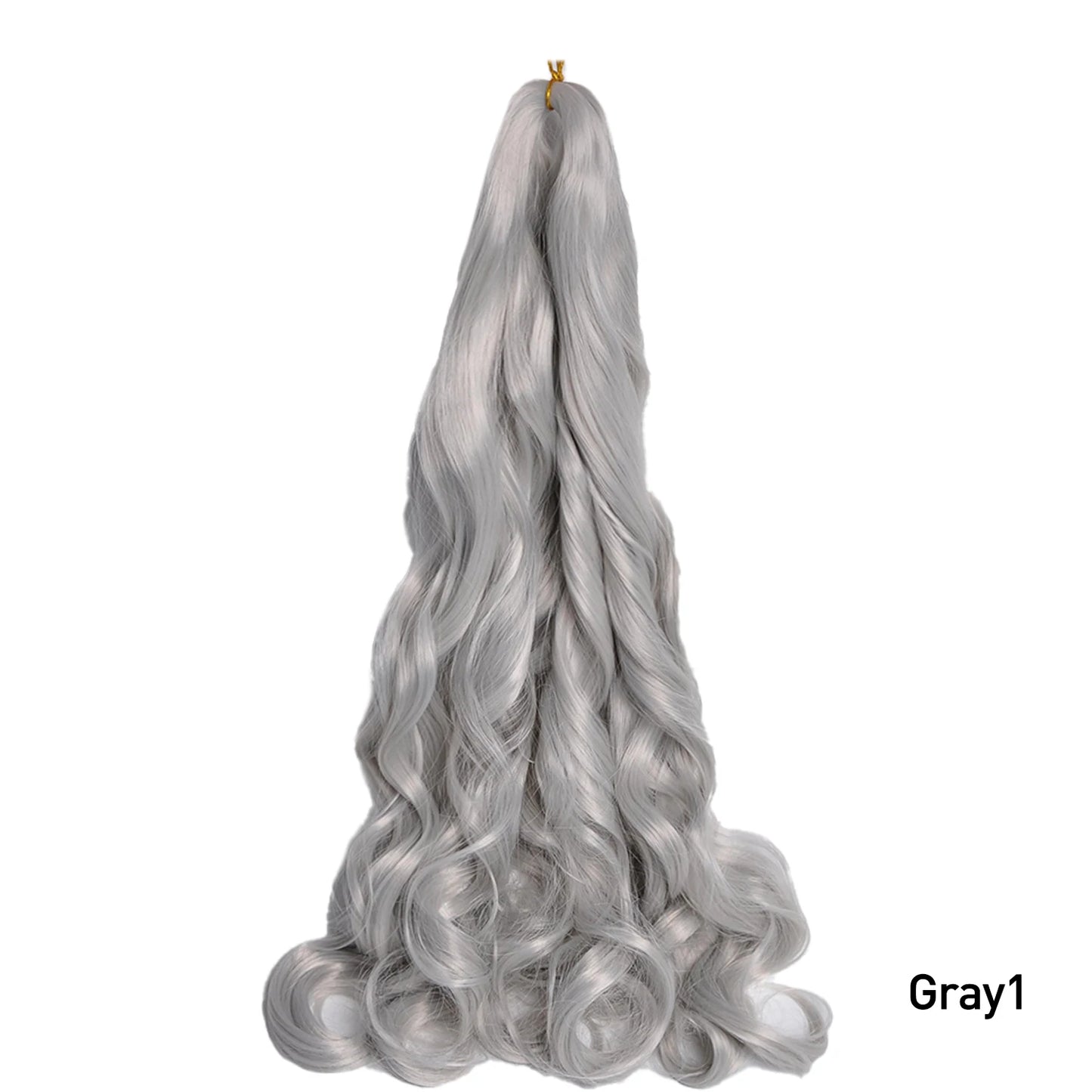 French Curl Braiding Hair 24 Inch – Pre-Stretched Synthetic Spiral Braids for Women