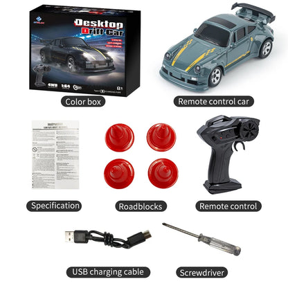 KF20 1:64 Drift RC Car – 4WD Remote Control Racing Car with Full Proportions