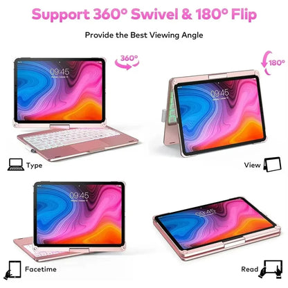 Keyboard Case for iPad Air M3 11/13 Inch & iPad 11th Gen A16