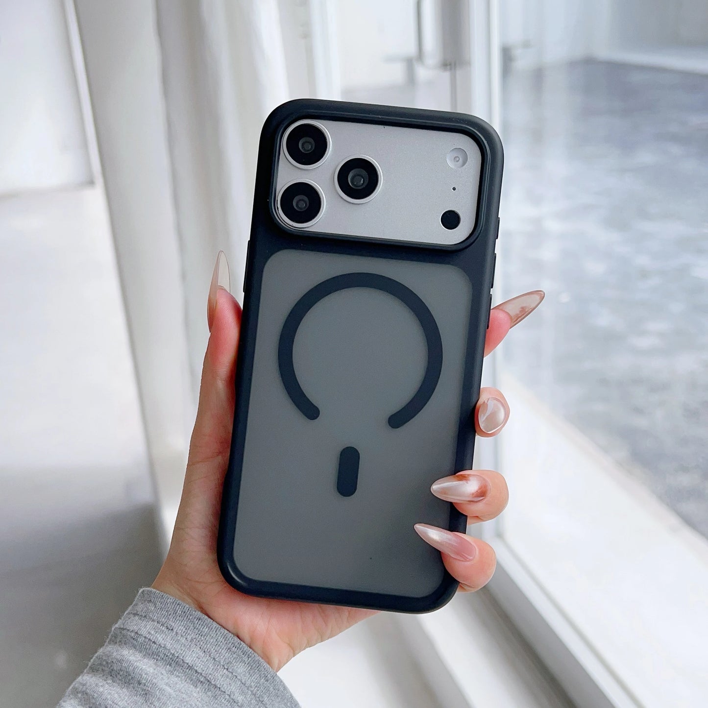 Magnetic Matte Original Translucent iPhone Case