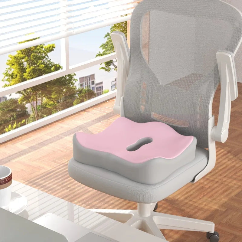 Memory Foam Seat Cushion – 3-Zone Ergonomic Posture Support