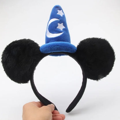 Mickey Mouse Ears Headband – Plush Sorcerer Wizard Hat