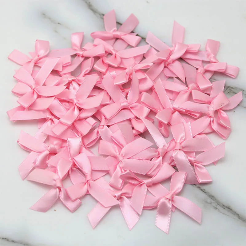 Satin Ribbon Bows 50pcs for DIY Crafts & Gift Wrapping