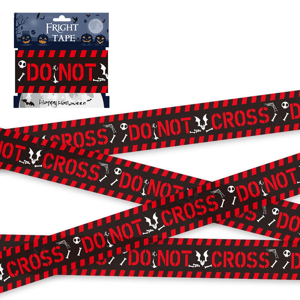 Halloween Fright Tape – Haunted Keep Out Warning Barrier Tape