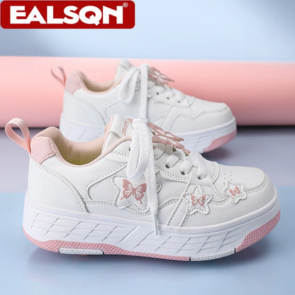 Kids Roller Skate Shoes with Wheels – Butterfly 4-Wheel Sneakers
