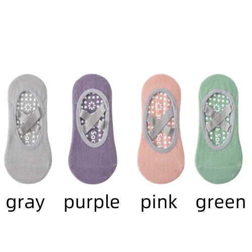 Non-Slip Yoga Socks for Women – Backless Ballet & Pilates Grip Socks