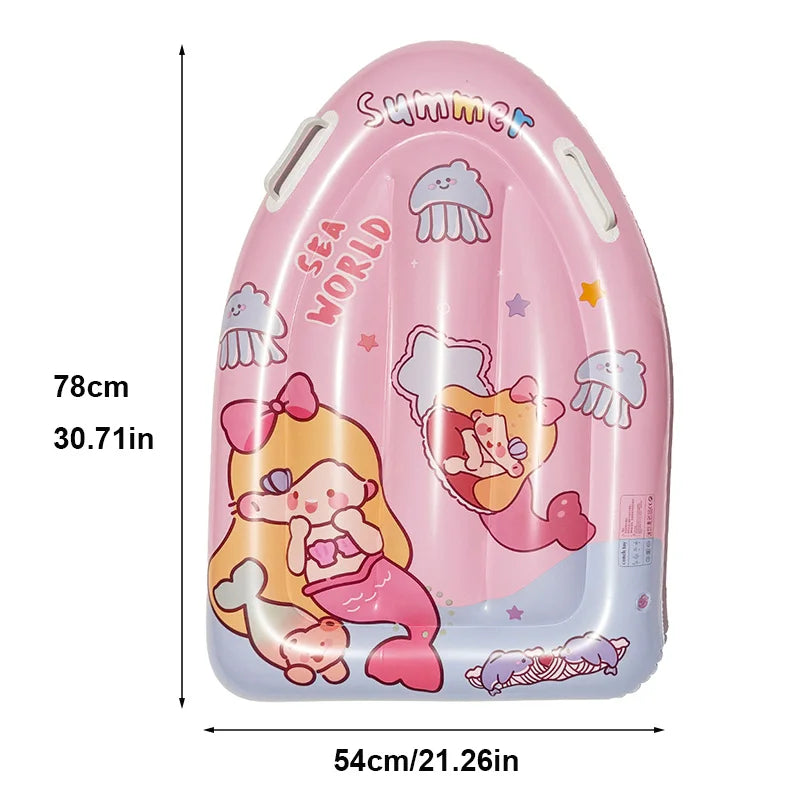 Inflatable Kids Pool Float Board with Handles