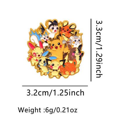 Kawaii Cartoon Enamel Pin – Cute Anime Character Brooch Badge