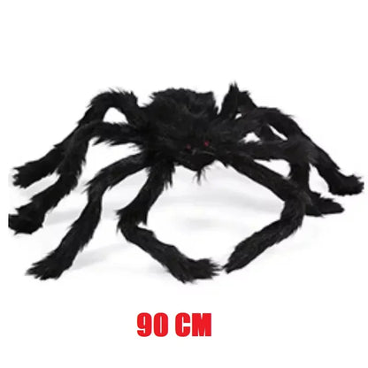 Giant Plush Spider Halloween Decoration – Outdoor Horror Prop 30–200cm