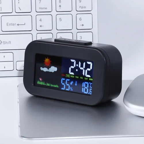 Digital Weather Station Clock with Color Display