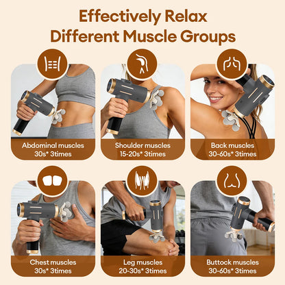 Massage Gun 11-in-1 Electric Fascia Gun with 99 Speed Levels
