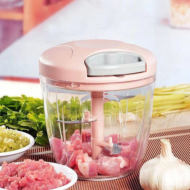 Manual Vegetable Chopper – Pull-String Food Mincer & Dicer