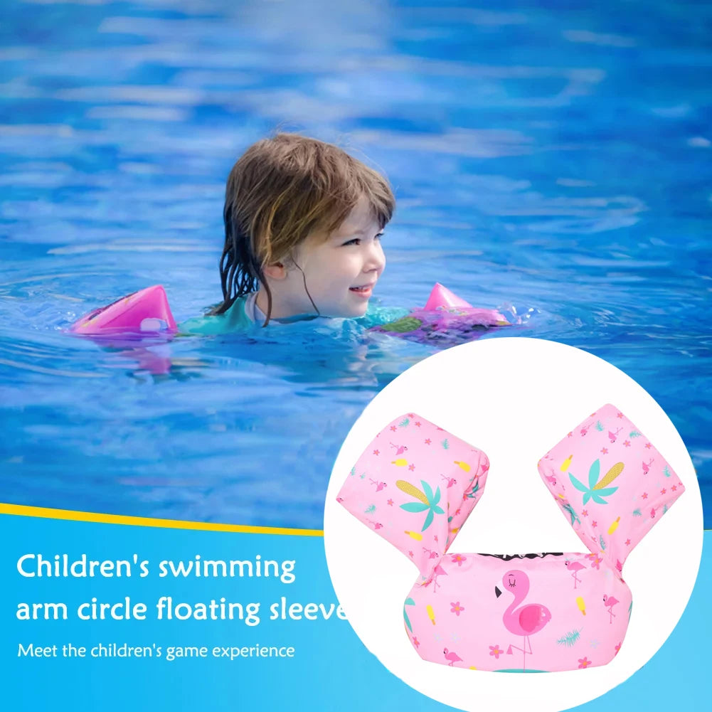 Kids Swim Float Vest with Arm Bands – Cartoon Pool Safety Jacket