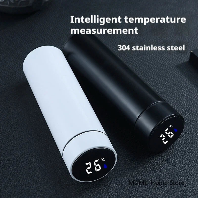 Smart Temperature Display Thermos Bottle – 500ml Insulated Water Bottle