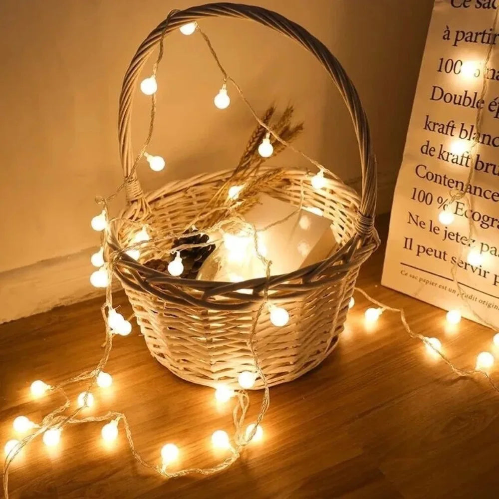 LED Fairy String Lights – Globe Ball Lights for Christmas, Wedding & Garden Decor