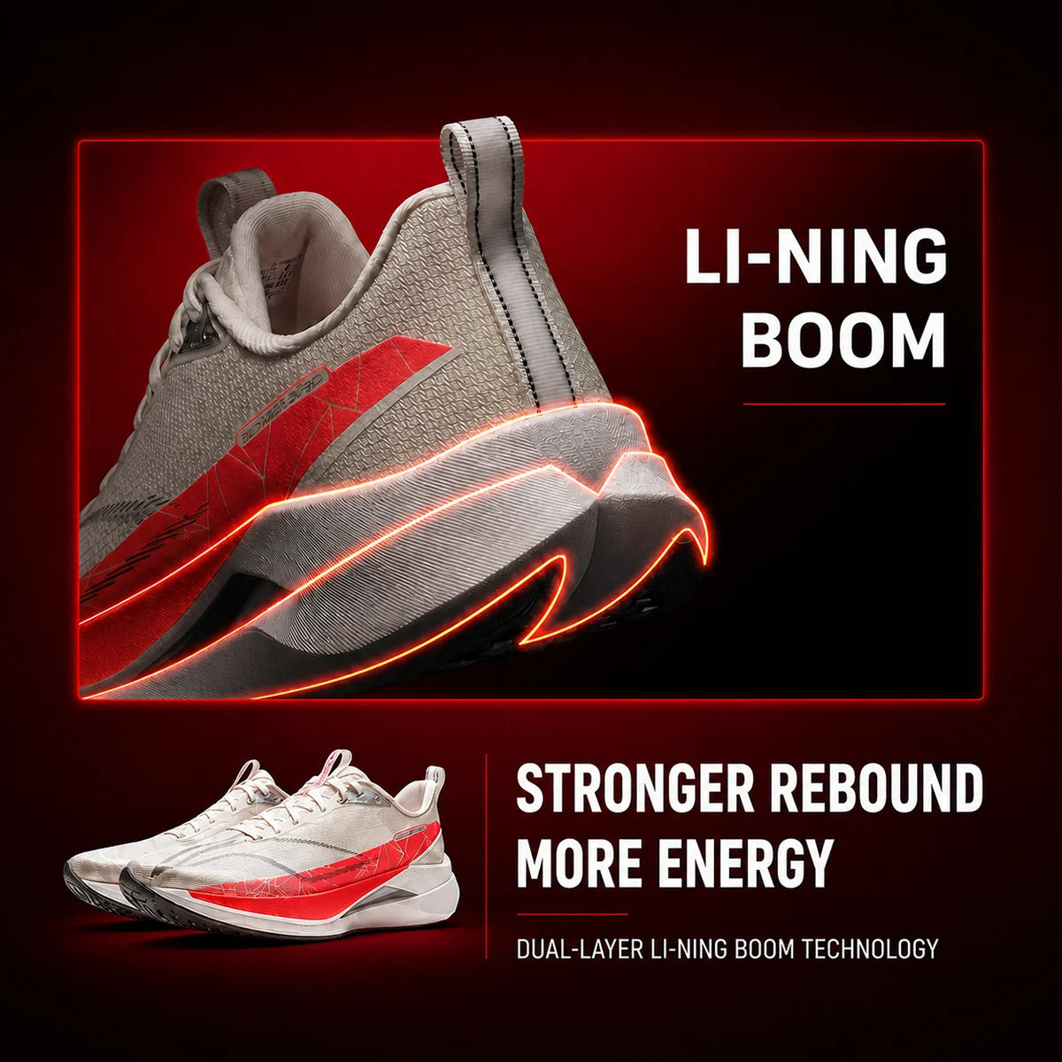 Li-Ning Red Hare 9 Pro Men's Racing Running Shoes with Boom Cushion
