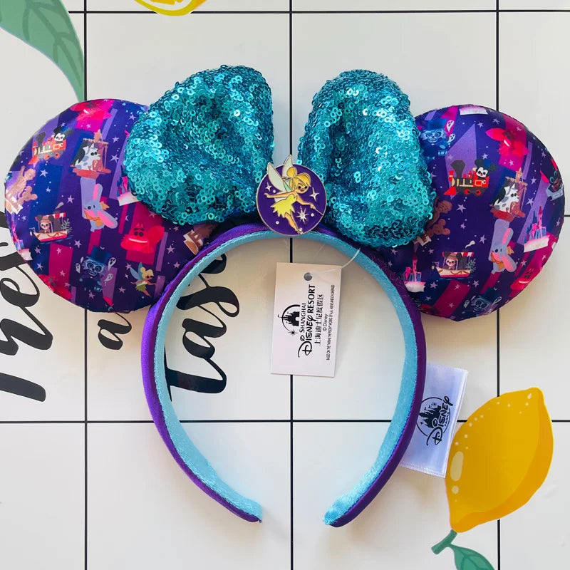 Disney Minnie Mouse Ears Headband – Plush Bow for Adults & Kids