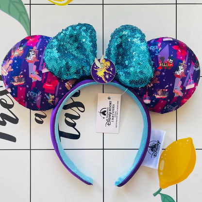 Disney Minnie Mouse Ears Headband – Plush Bow for Adults & Kids