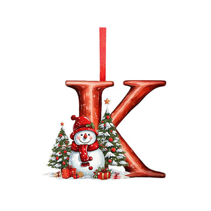 Acrylic Letter Christmas Tree Ornament – All 26 Letters