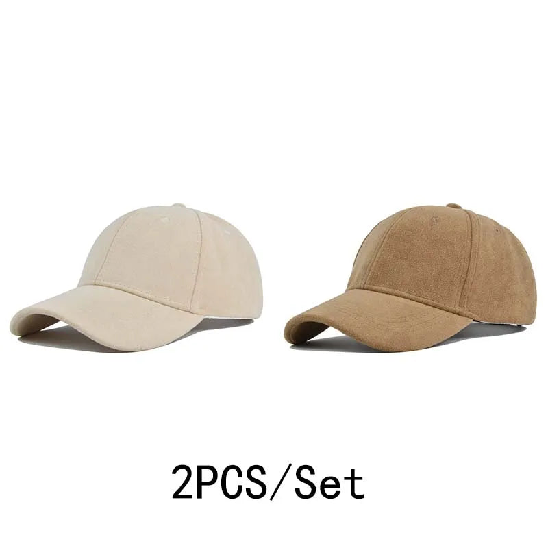 Solid Color Baseball Cap – Unisex Retro Adjustable Hat