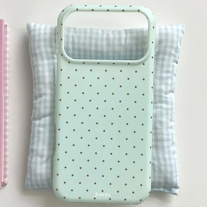 Cute Polka Dot Contrasting iPhone Case