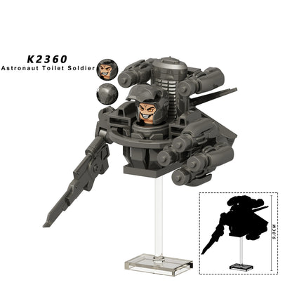 Skibidi Toilet Mini Building Block Figures – TV Man, Cameraman & More