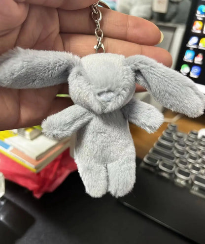 Cute Plush Rabbit Keychain Pompom Bag Charm