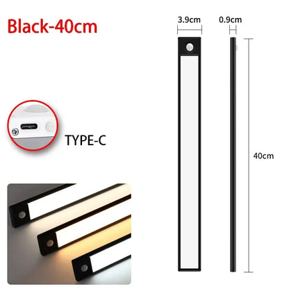 LED Motion Sensor Under Cabinet Light Bar – USB Rechargeable