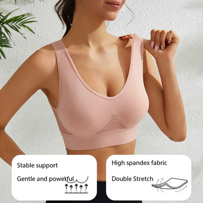 Women's High-Support Sports Bra – Shockproof Running Fitness Bra